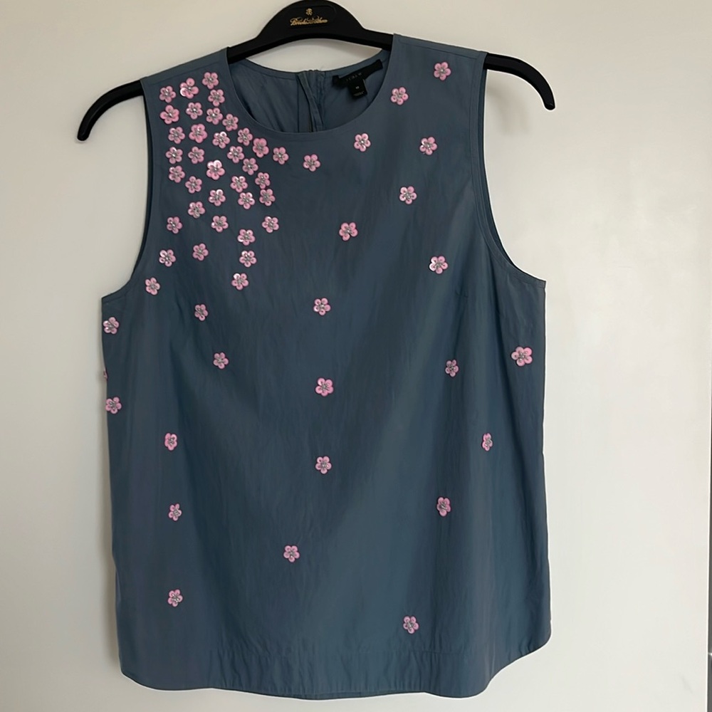 Embellished beaded j crew top - LIKE NEW